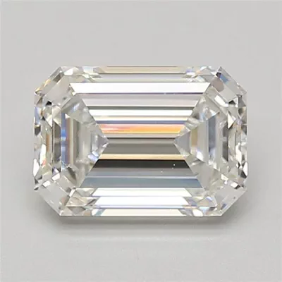2.09ct F VVS2 Rare Carat Ideal Cut Emerald Lab Grown Diamond