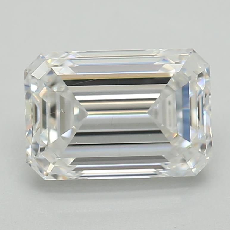 1.01ct D SI1 Rare Carat Ideal Cut Emerald Lab Grown Diamond