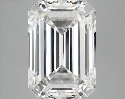 12.36ct F VVS2 Rare Carat Ideal Cut Emerald Lab Grown Diamond