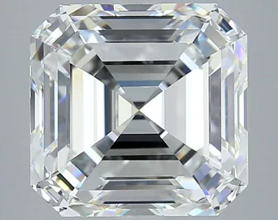 5.19ct G VS1 Rare Carat Ideal Cut Asscher Diamond