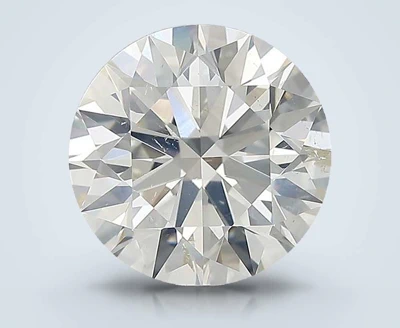 3.70ct K SI2 Rare Carat Ideal Cut Round Diamond