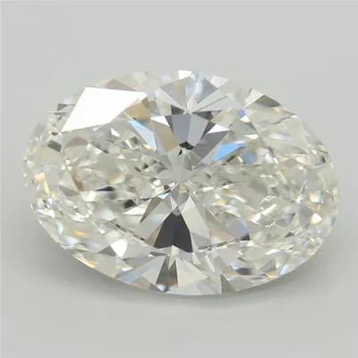 4.51ct F VS1 Rare Carat Ideal Cut Oval Lab Grown Diamond