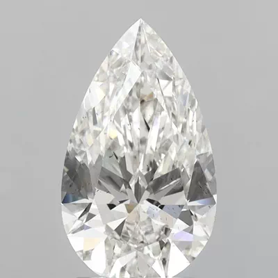 2.58ct H SI1 Rare Carat Ideal Cut Pear Lab Grown Diamond