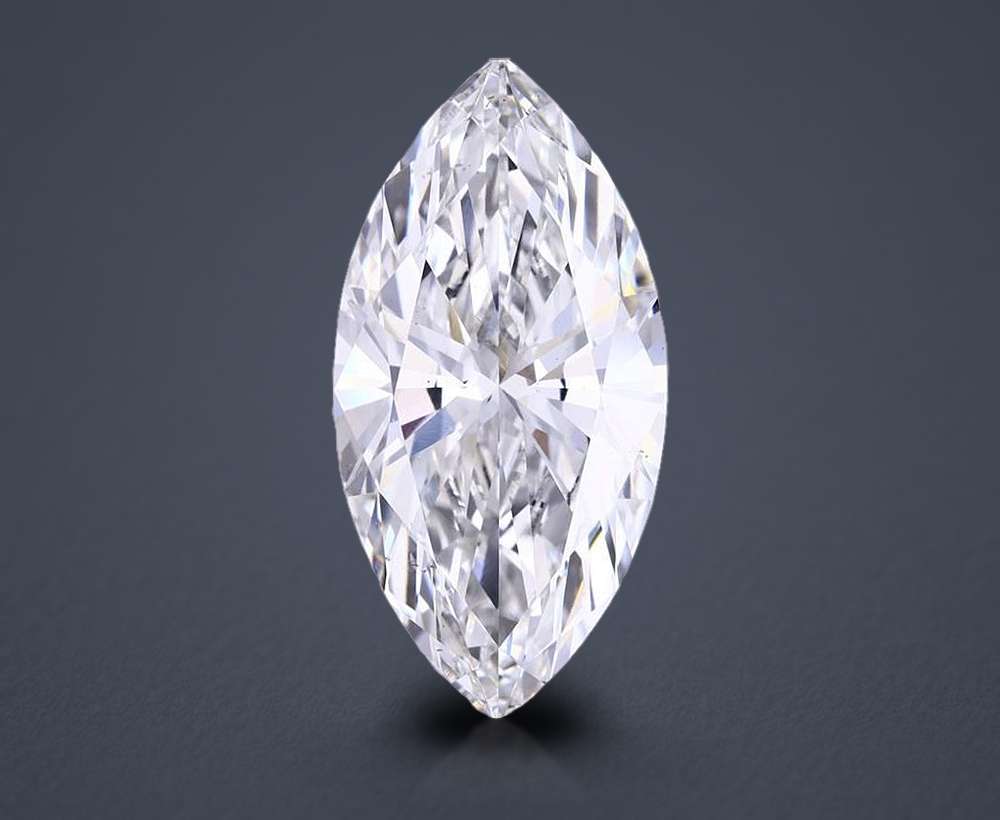 6.11ct F VS2 Rare Carat Ideal Cut Marquise Lab Grown Diamond