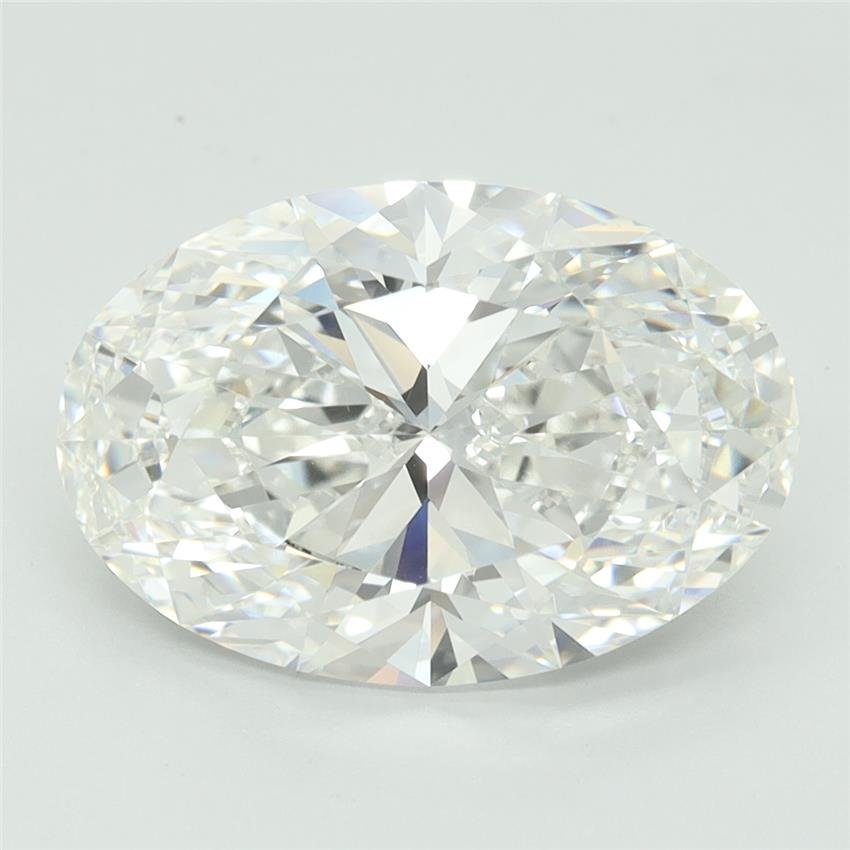 5.06ct F VVS2 Rare Carat Ideal Cut Oval Lab Grown Diamond