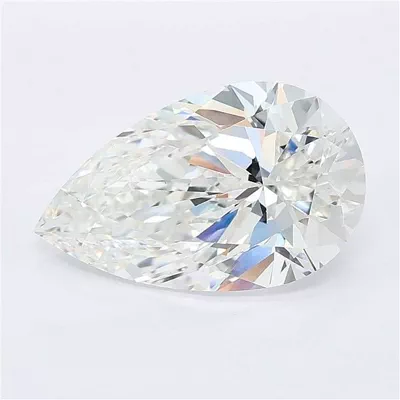 5.02ct F VVS2 Rare Carat Ideal Cut Pear Lab Grown Diamond