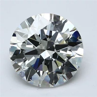 5.01ct G SI1 Rare Carat Ideal Cut Round Diamond