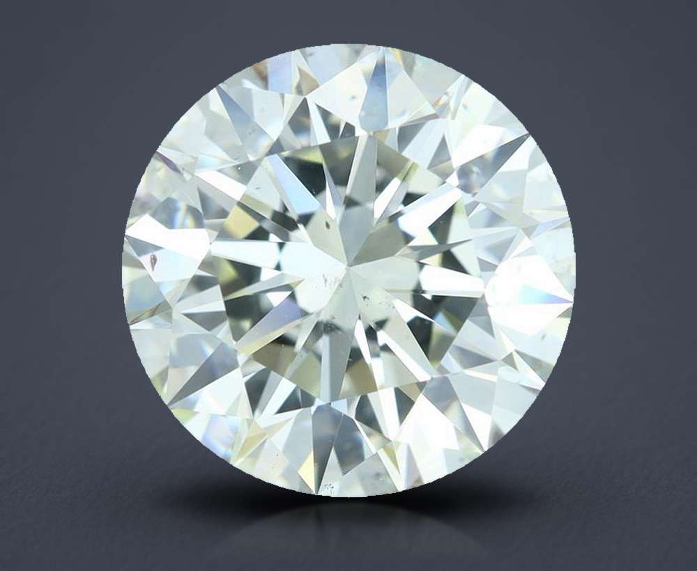 4.01ct J SI1 Rare Carat Ideal Cut Round Diamond