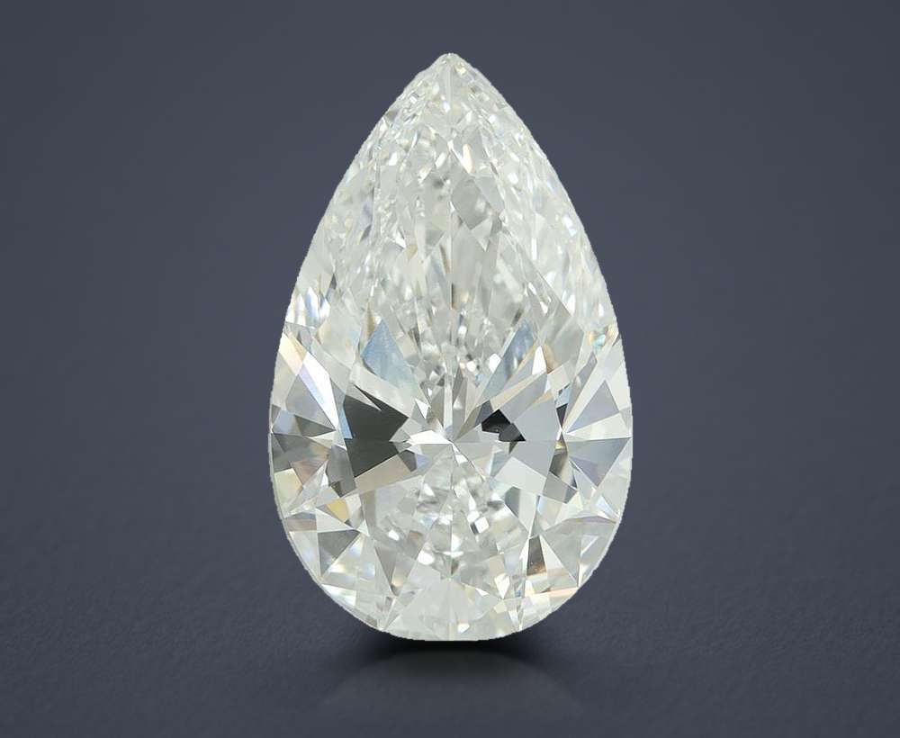 10.04ct F VVS2 Rare Carat Ideal Cut Pear Lab Grown Diamond