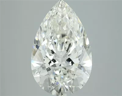 5.02ct J SI2 Rare Carat Ideal Cut Pear Diamond