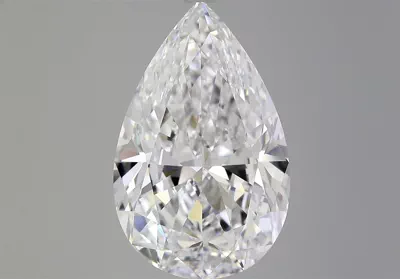 10.88ct D VVS1 Rare Carat Ideal Cut Pear Diamond