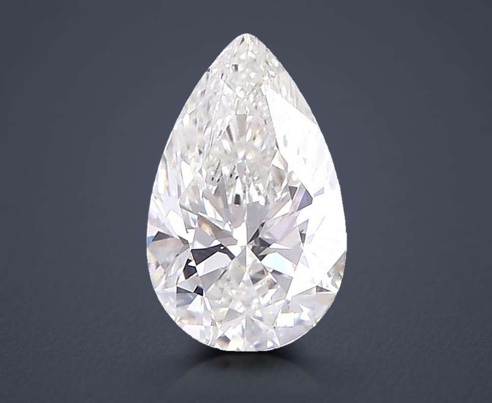2.53ct G VS2 Rare Carat Ideal Cut Pear Lab Grown Diamond