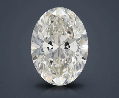 4.02ct H VS2 Rare Carat Ideal Cut Oval Lab Grown Diamond