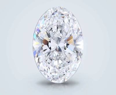 12.58ct F VVS2 Rare Carat Ideal Cut Oval Lab Grown Diamond