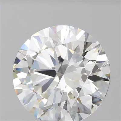 5.02ct F SI1 Rare Carat Ideal Cut Round Diamond