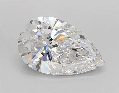 2.53ct E VVS2 Rare Carat Ideal Cut Pear Lab Grown Diamond