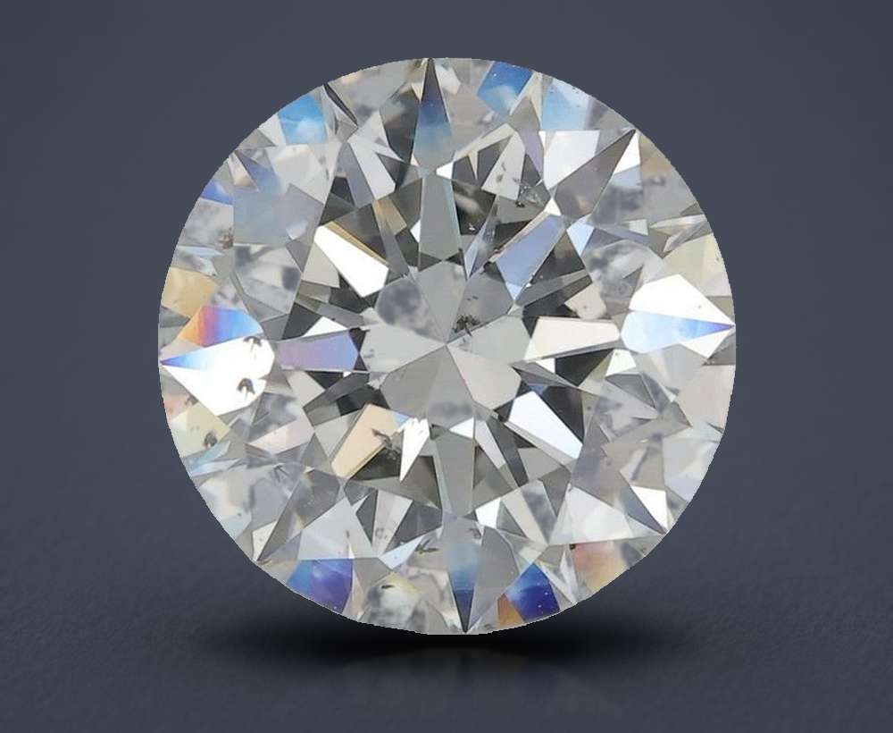 5.10ct H SI2 Rare Carat Ideal Cut Round Diamond