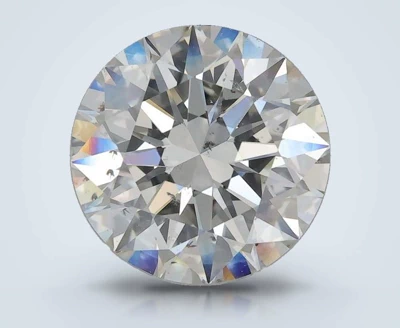 5.10ct H SI2 Rare Carat Ideal Cut Round Diamond