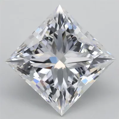 4.06ct D VVS2 Rare Carat Ideal Cut Princess Lab Grown Diamond