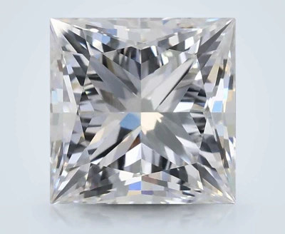 4.06ct D VVS2 Rare Carat Ideal Cut Princess Lab Grown Diamond