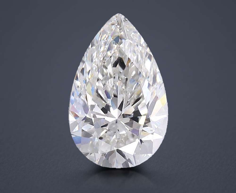 13.55ct G VS2 Very Good Cut Pear Lab Grown Diamond