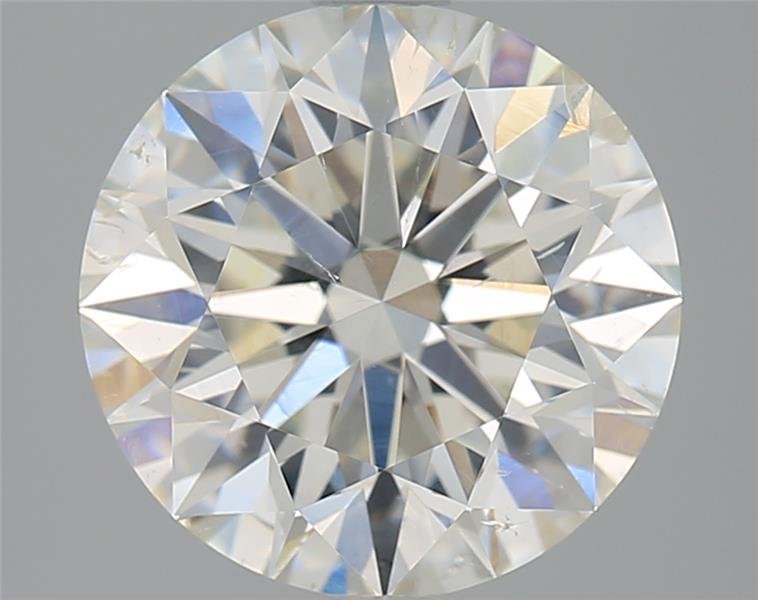 2.52ct J SI2 Rare Carat Ideal Cut Round Diamond