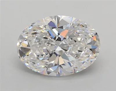 3.01ct E VS1 Rare Carat Ideal Cut Oval Lab Grown Diamond