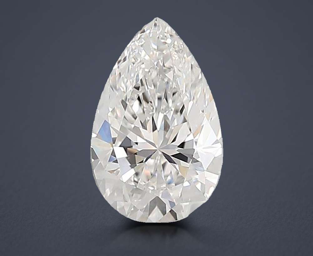 1.78ct E VS1 Very Good Cut Pear Lab Grown Diamond