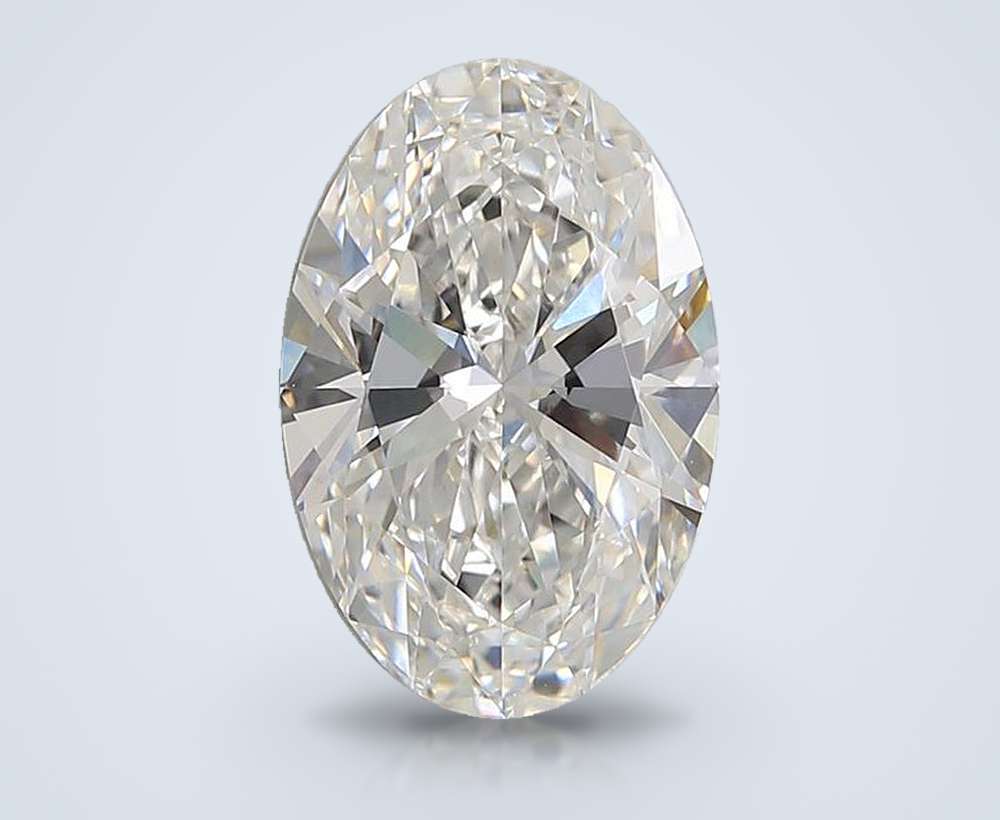 4.08ct E VVS2 Rare Carat Ideal Cut Oval Lab Grown Diamond