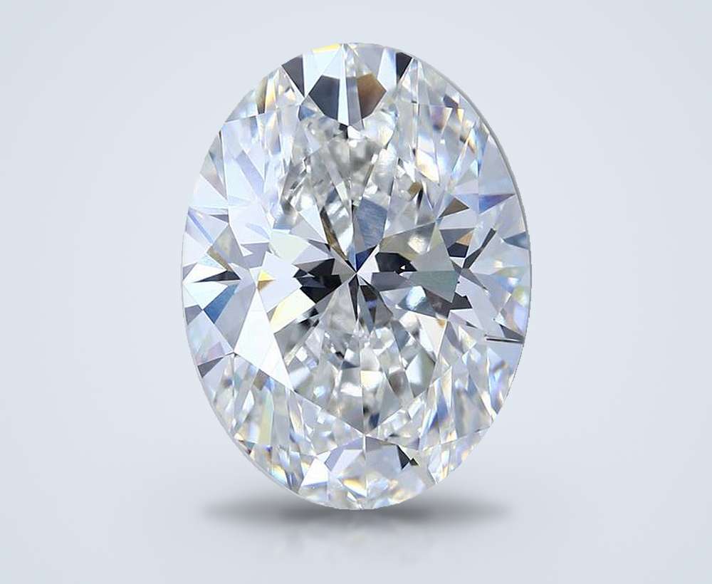 9.18ct G VVS2 Rare Carat Ideal Cut Oval Lab Grown Diamond