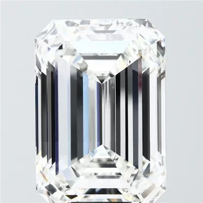 15.09ct G VVS2 Excellent Cut Emerald Lab Grown Diamond