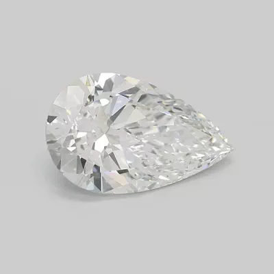 3.36ct E VS1 Rare Carat Ideal Cut Pear Lab Grown Diamond