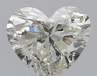 2.42ct K SI2 Rare Carat Ideal Cut Heart Diamond