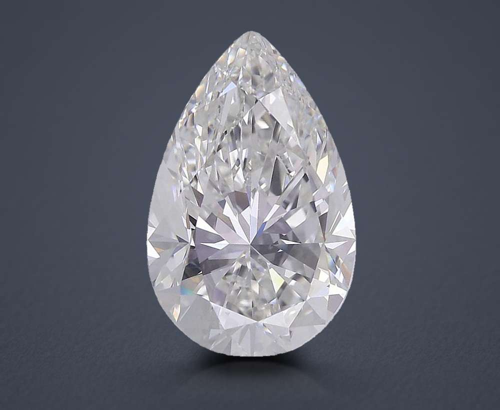 12.02ct G VVS2 Rare Carat Ideal Cut Pear Lab Grown Diamond