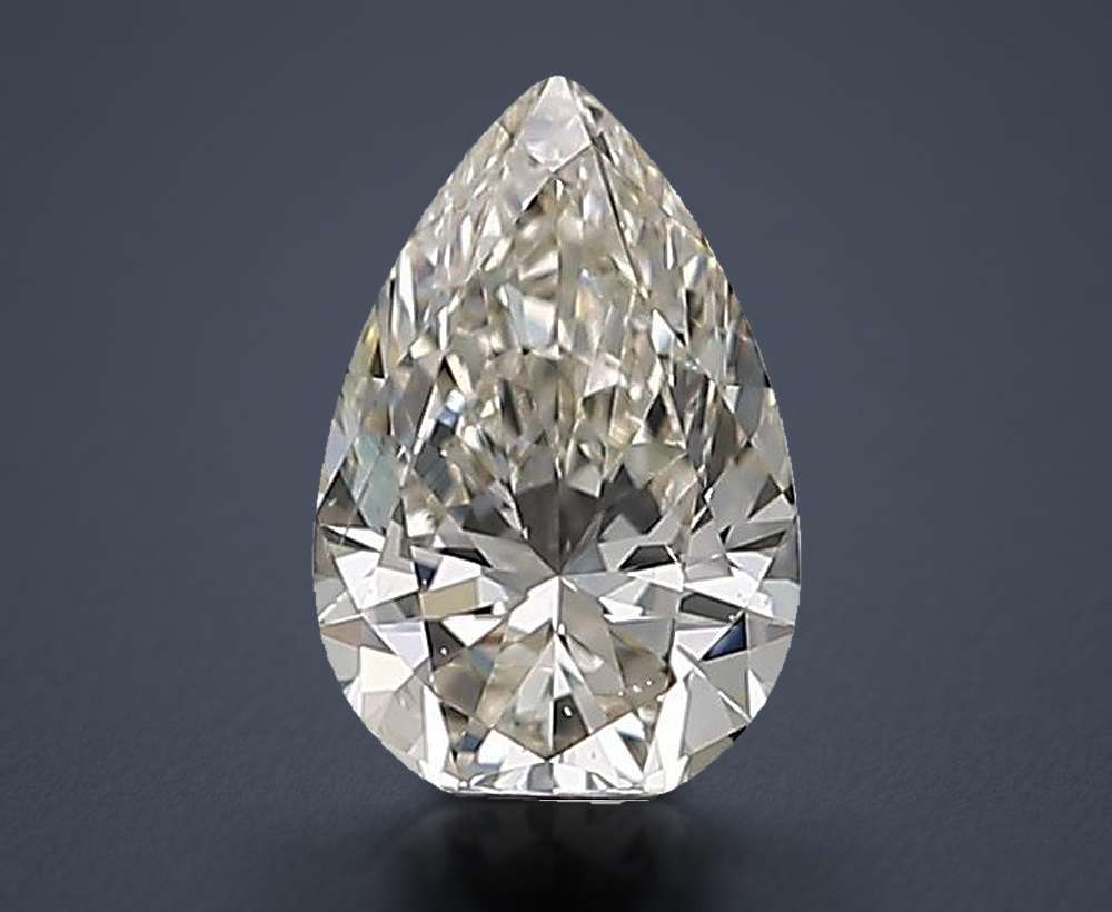 0.71ct K SI2 Rare Carat Ideal Cut Pear Diamond