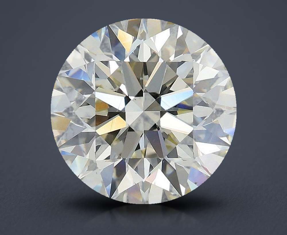 2.27ct K VS2 Rare Carat Ideal Cut Round Diamond