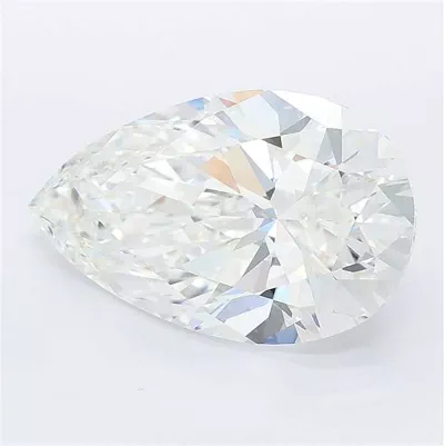 6.57ct F VVS2 Rare Carat Ideal Cut Pear Lab Grown Diamond