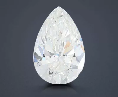 6.57ct F VVS2 Rare Carat Ideal Cut Pear Lab Grown Diamond