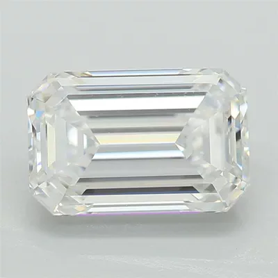 1.39ct D VVS2 Rare Carat Ideal Cut Emerald Lab Grown Diamond