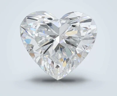 1.29ct D VVS2 Rare Carat Ideal Cut Heart Lab Grown Diamond
