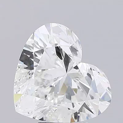 6.02ct F VVS2 Rare Carat Ideal Cut Heart Lab Grown Diamond