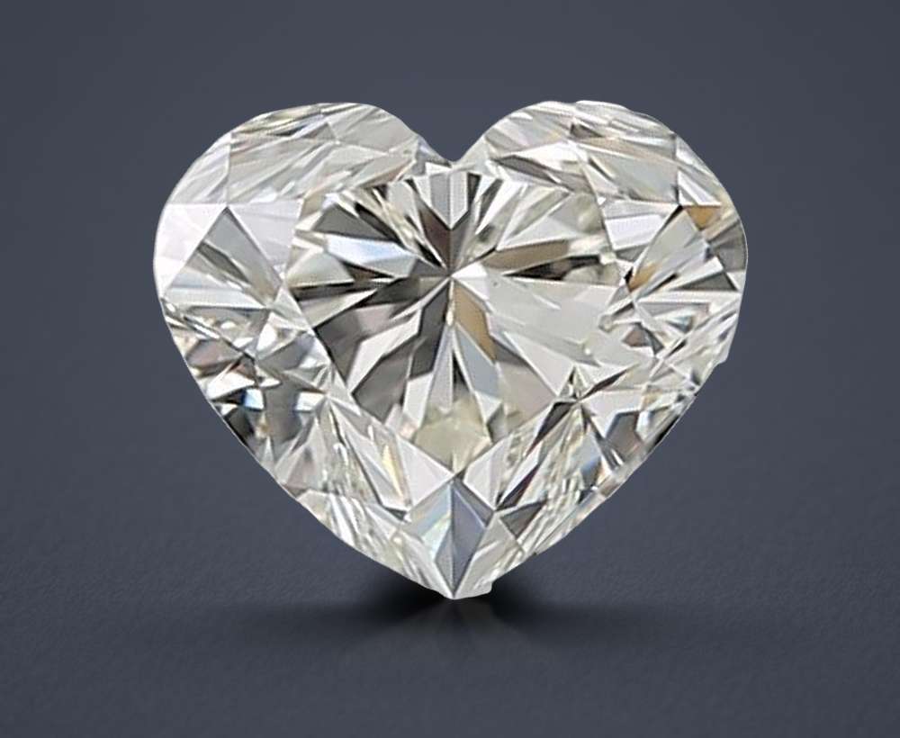 0.72ct K VS2 Rare Carat Ideal Cut Heart Diamond