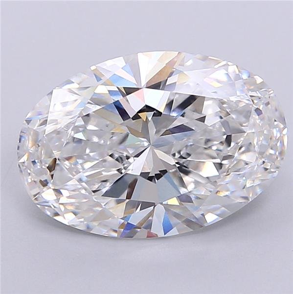 3.47ct D VVS2 Rare Carat Ideal Cut Oval Lab Grown Diamond