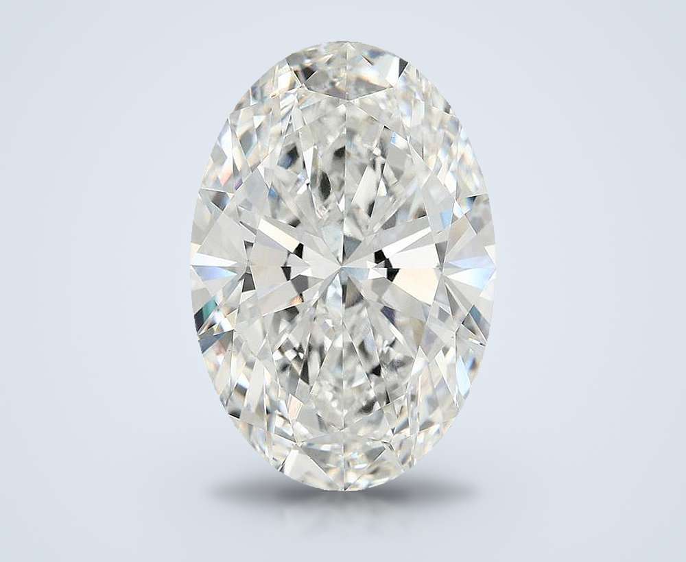 10.18ct F VVS2 Rare Carat Ideal Cut Oval Lab Grown Diamond