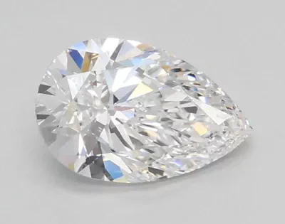 0.87ct D VVS1 Rare Carat Ideal Cut Pear Lab Grown Diamond