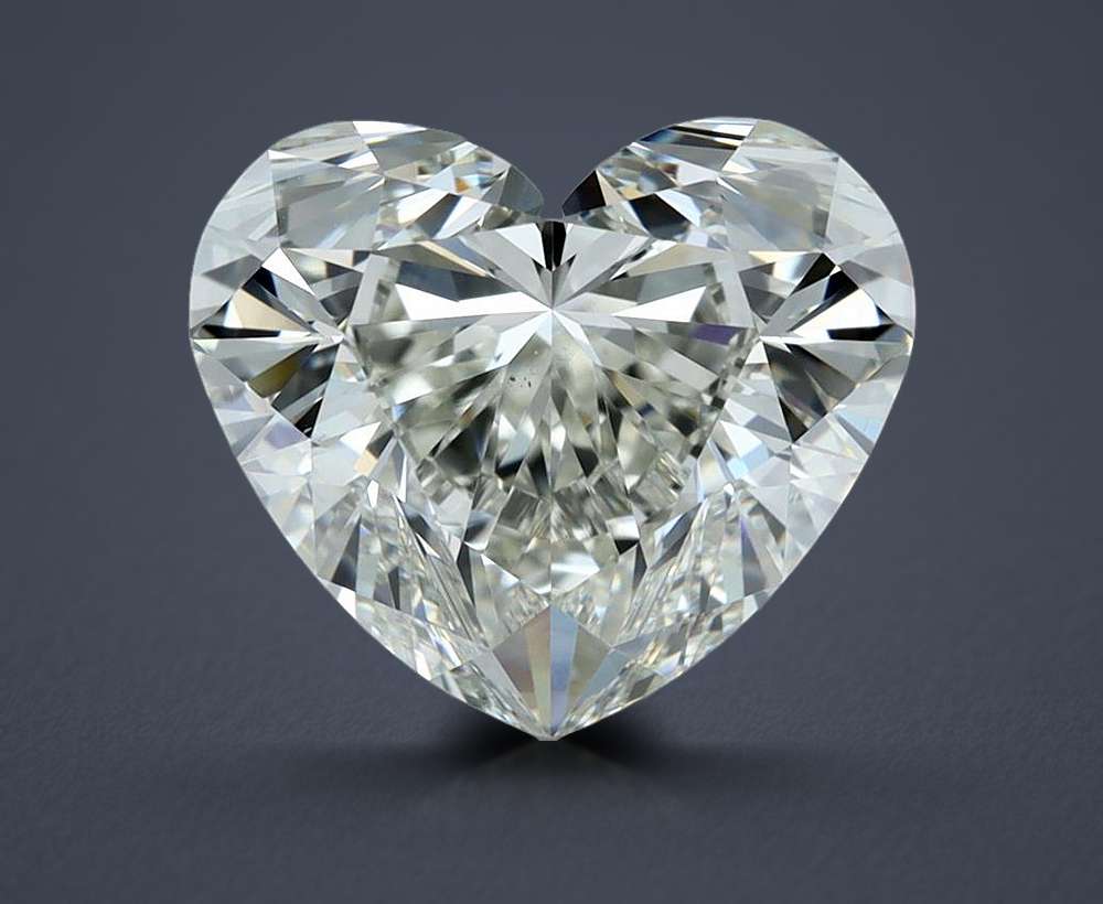 3.01ct H VS1 Rare Carat Ideal Cut Heart Diamond