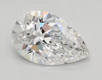 0.89ct D VVS1 Rare Carat Ideal Cut Pear Lab Grown Diamond
