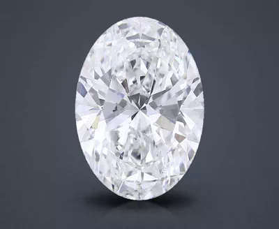 11.09ct F VS1 Rare Carat Ideal Cut Oval Lab Grown Diamond