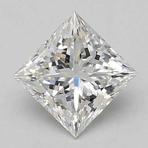 1.50ct F VVS2 Rare Carat Ideal Cut Princess Lab Grown Diamond