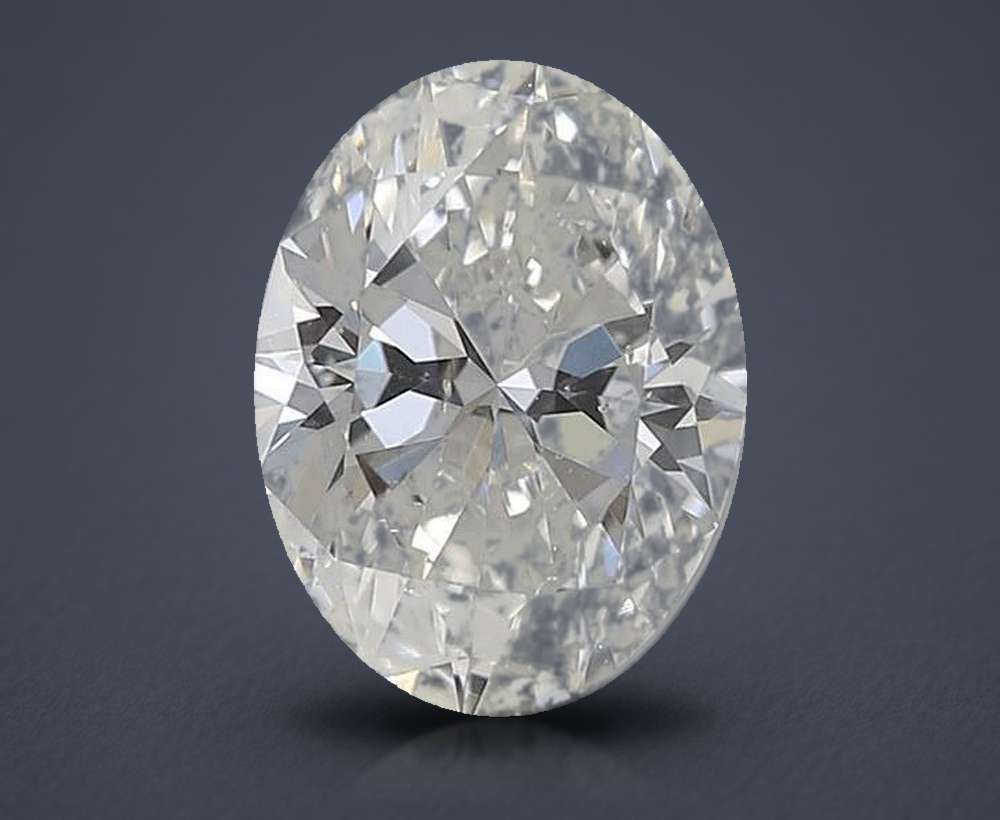 0.91ct I SI2 Rare Carat Ideal Cut Oval Diamond